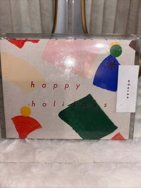Moglea Hand Painted Holiday Card Boxed Set 6 Flat Cards Envelopes New (4 Avail)